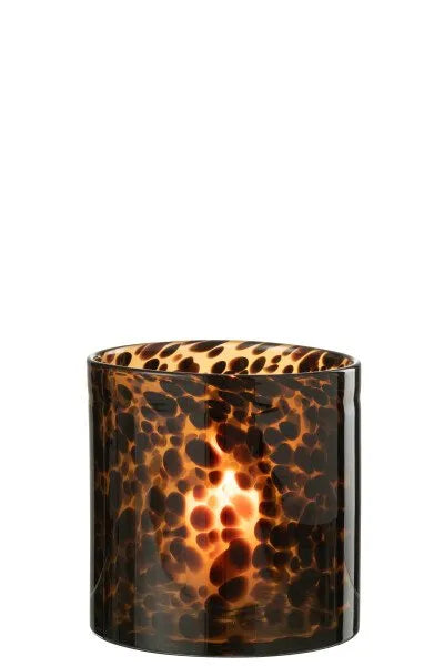 leopard Glas Bruin Medium