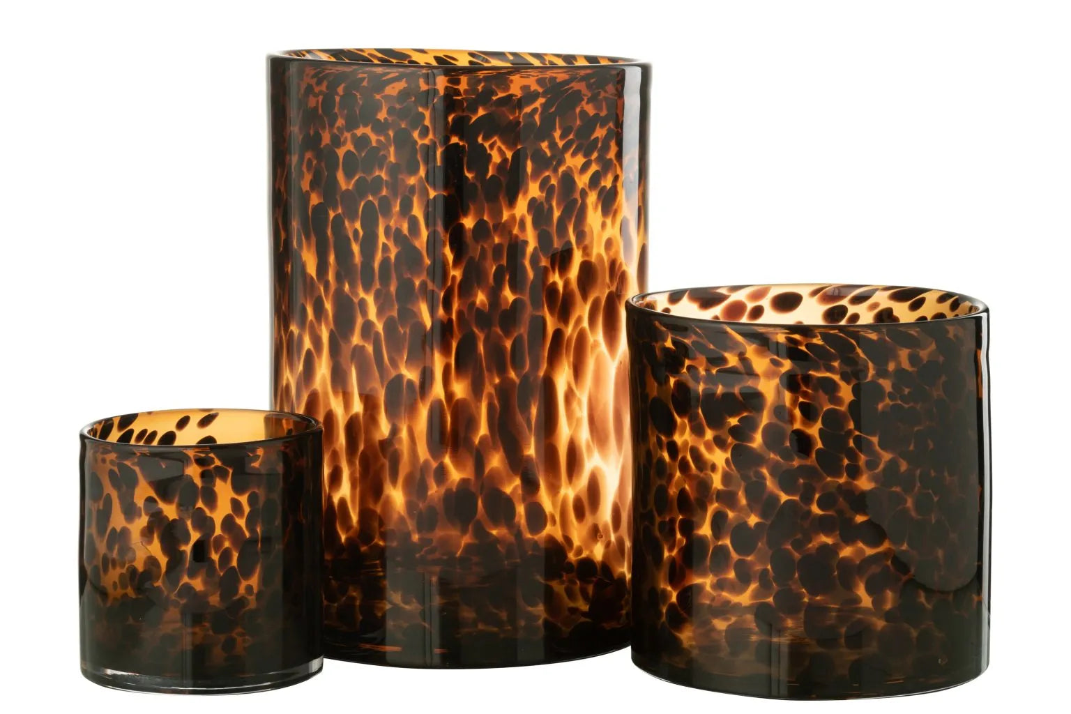 leopard Glas Bruin Medium