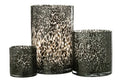 leopard Glas Zwart Large