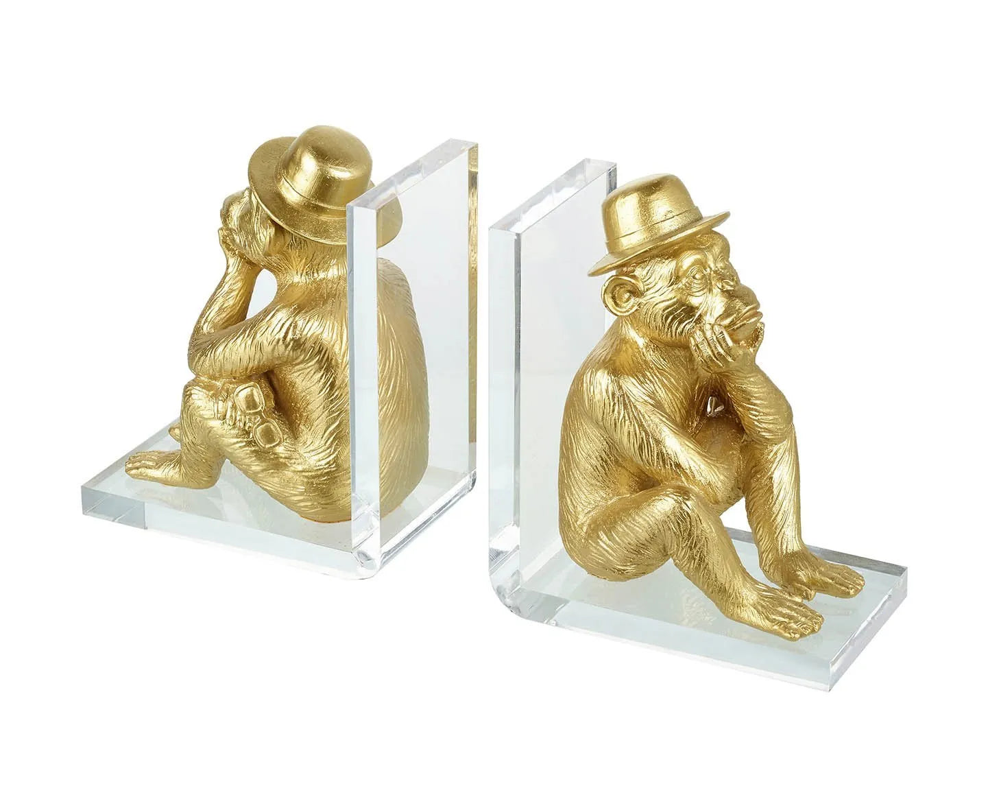 Boeksteun aapje goud