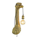 Wand Lamp Struisvogel, goud