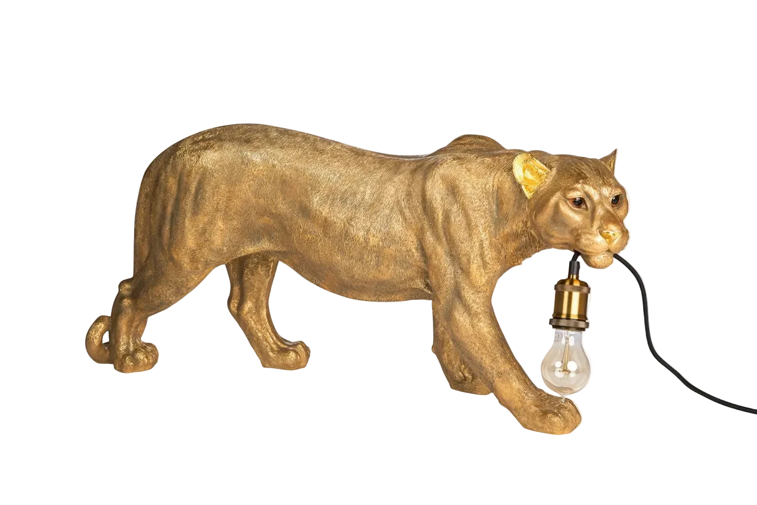 Luipaard lamp goud