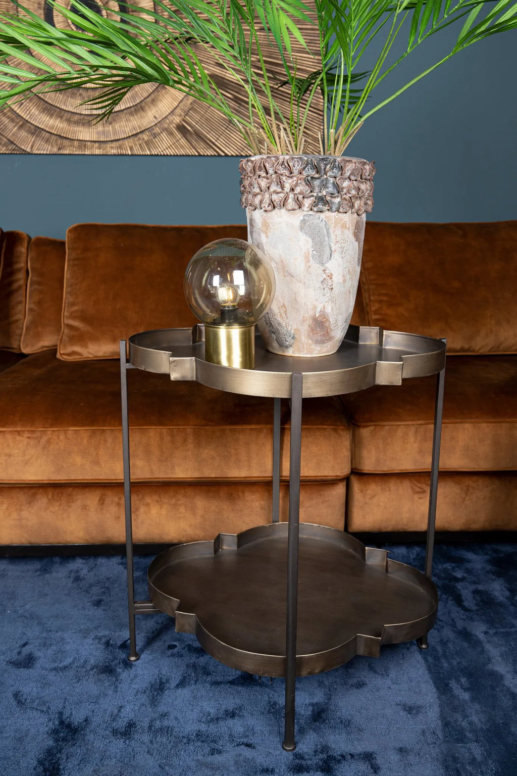Bodin gouden glazen LED tafellamp