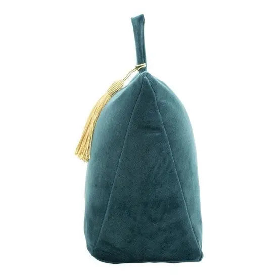 Deurstopper fluweel petrol