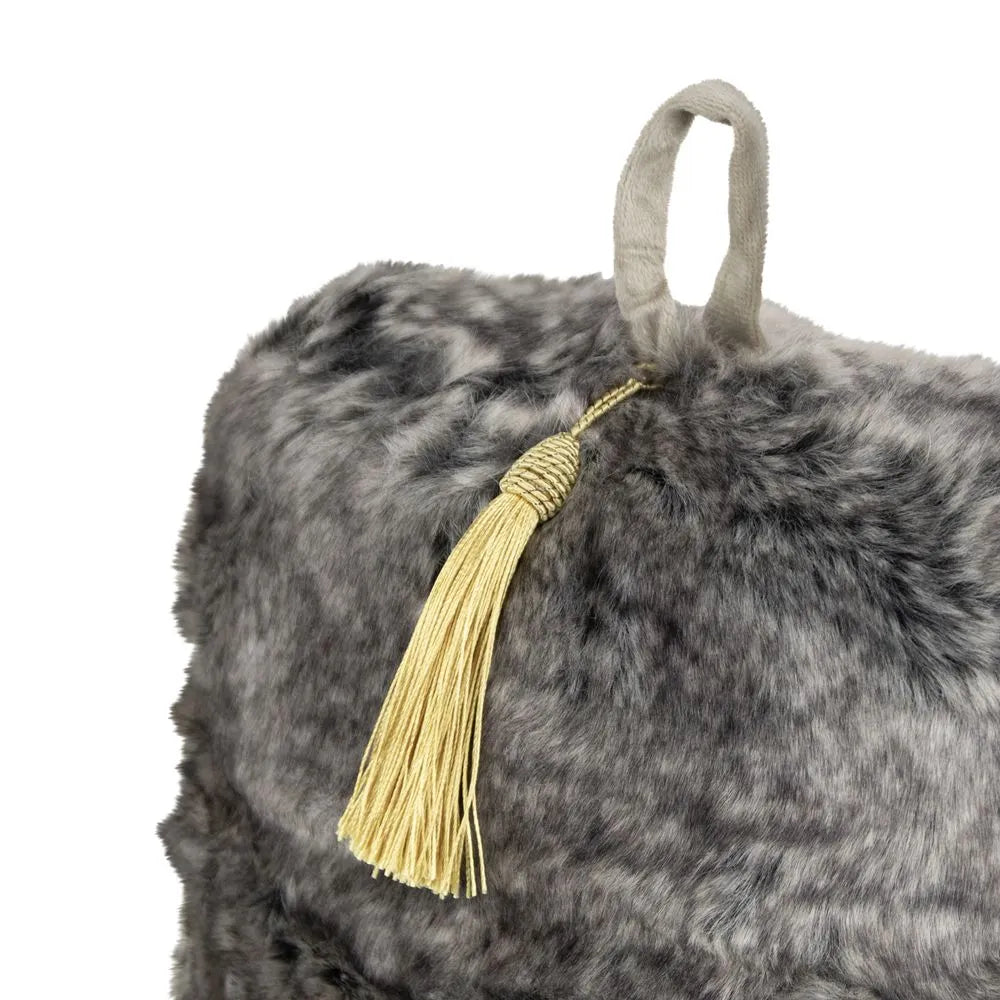 Deurstopper fluffy wolf grey