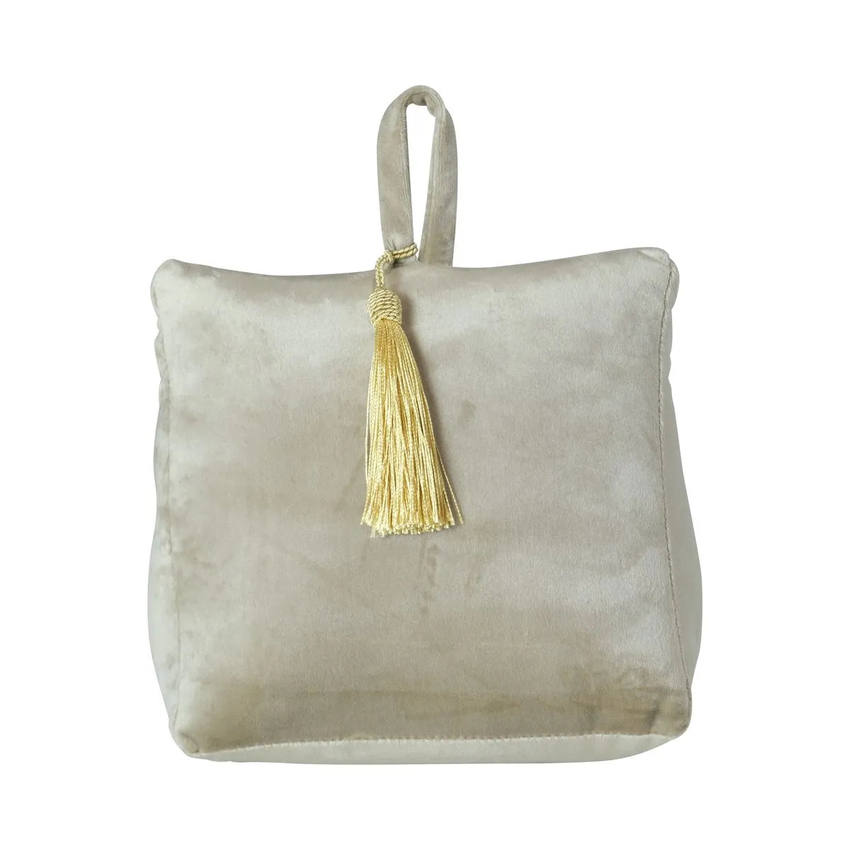 Deurstopper fluweel champagne