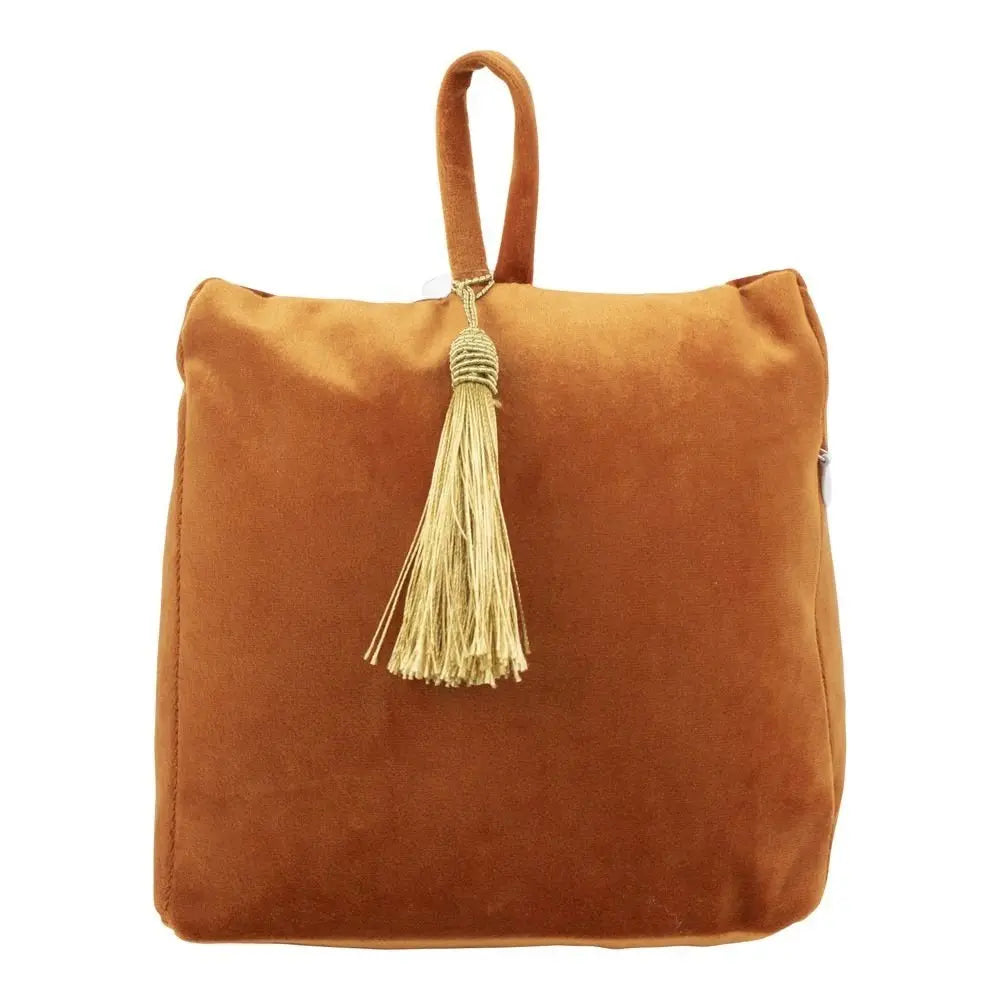 Deurstopper fluweel oranje