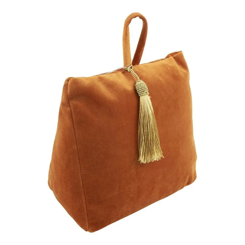 Deurstopper fluweel oranje