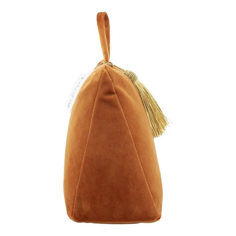 Deurstopper fluweel oranje