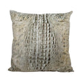 croco kussen fluweel wit 45×45