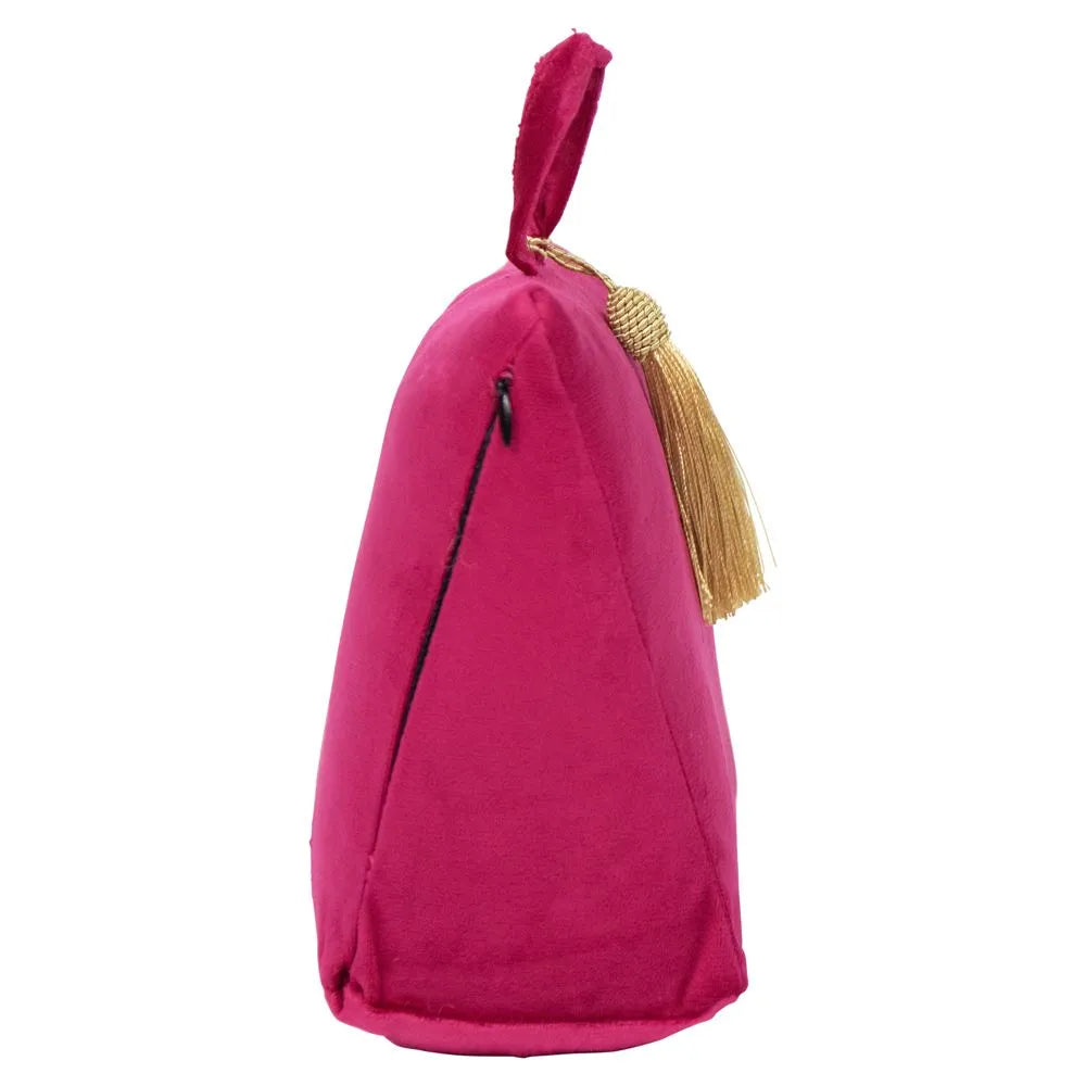 Luxe Deurstop Velvet Roze - Fluwelen Deurstopper