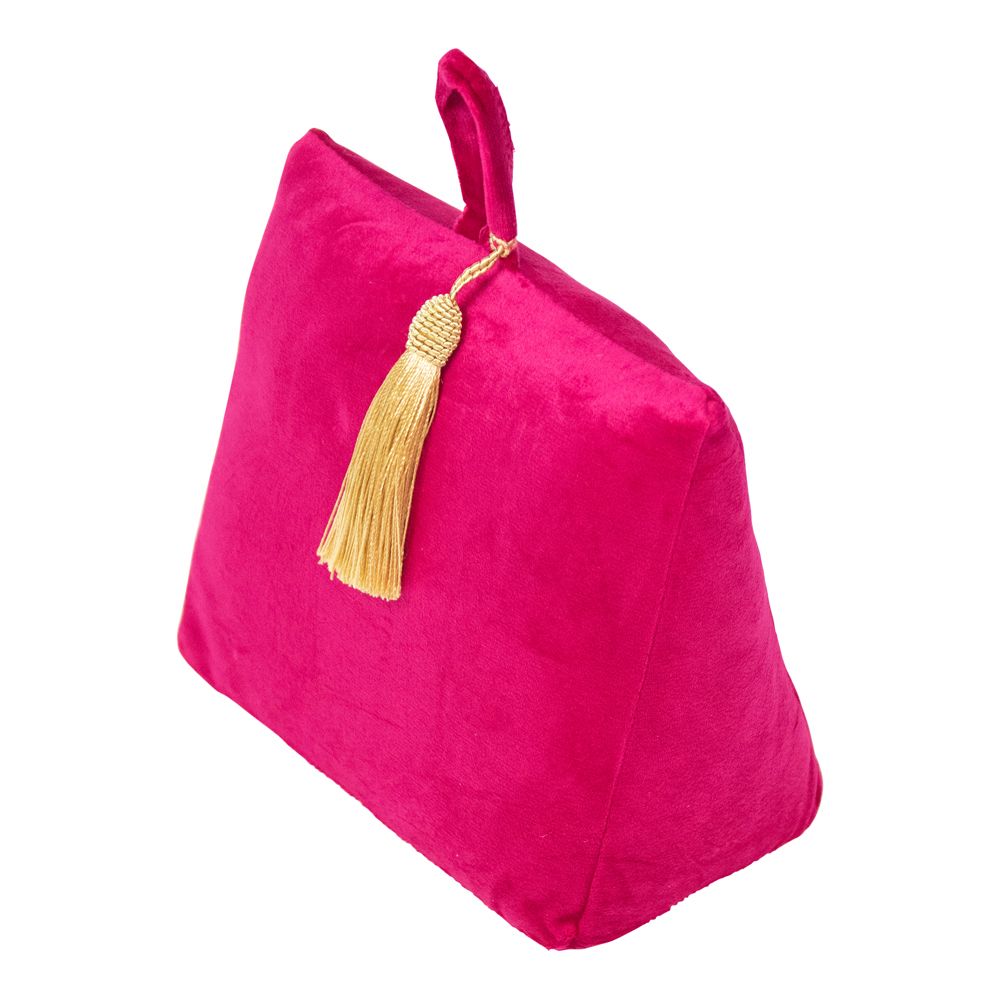 Luxe Deurstop Velvet Roze - Fluwelen Deurstopper