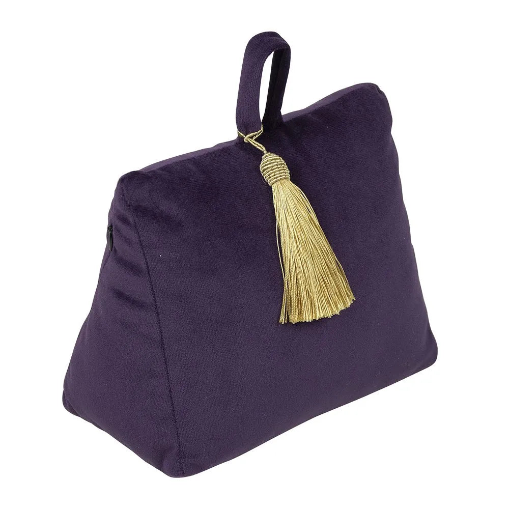 Deurstopper fluweel paars